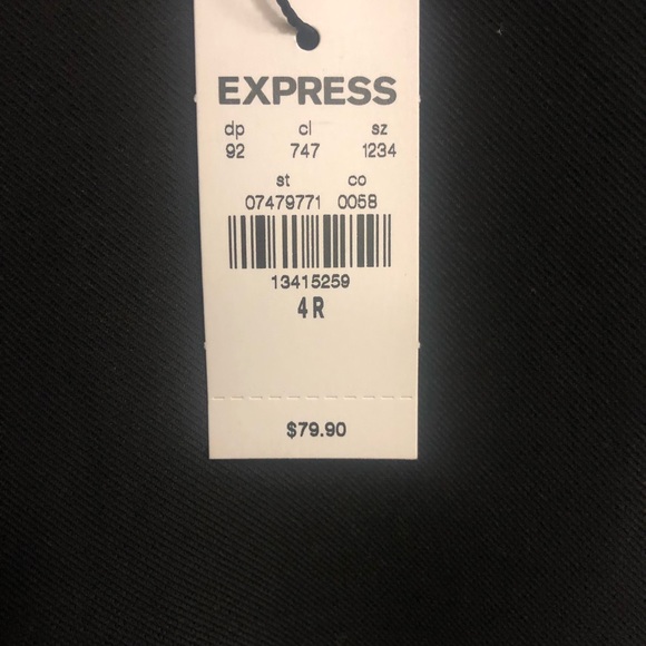 Express size 4 regular black stretch pants new - Picture 2 of 3